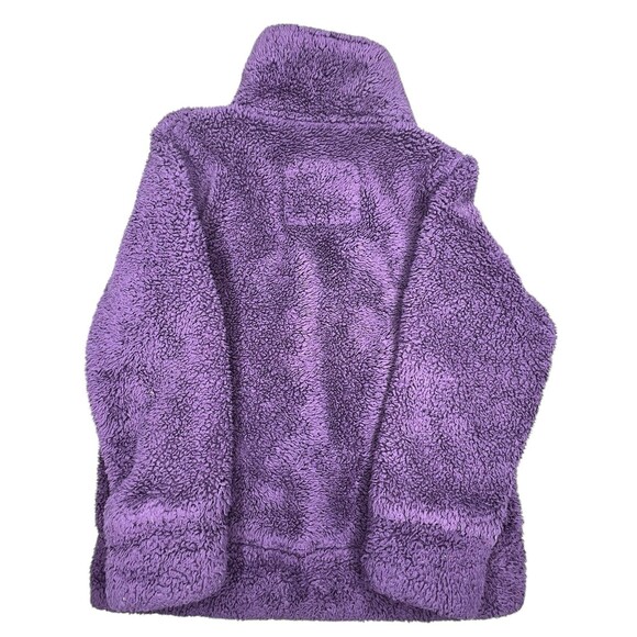 Mini Boden Purple Sherpa Fleece Jacket Size 2-3Y - Picture 2 of 3